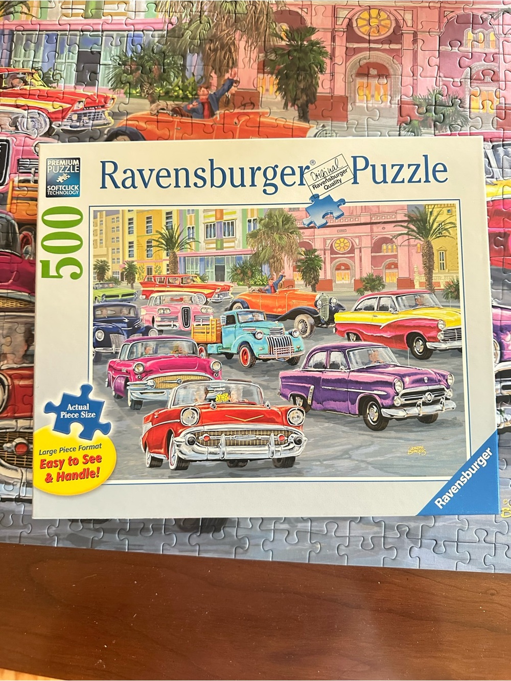 Ravensburger Cruisin Havana Cuba 500 Piece XL Puzzle - Picture 3 of 7